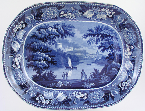 Meat Dish or Platter Windsor Castle c1825